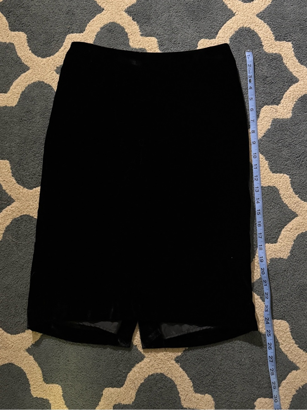 Isaac Mizrahi Black Satin Skirt